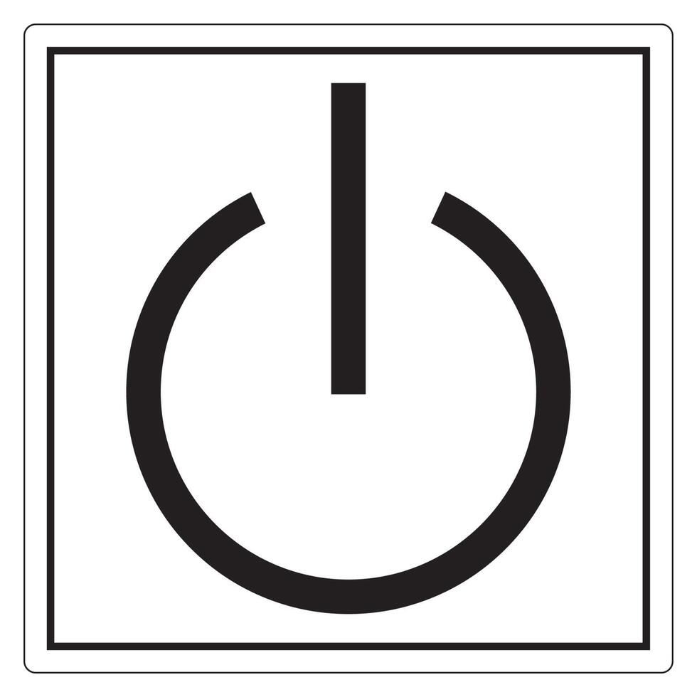 Stand-By Symbol Sign, Vector Illustration, Isolate On White Background Label. EPS10