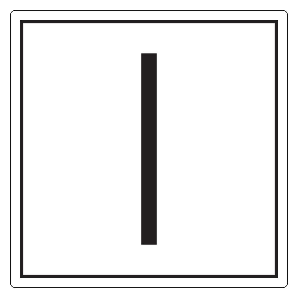 On Power Symbol Sign, Vector Illustration, Isolate On White Background Label. EPS10