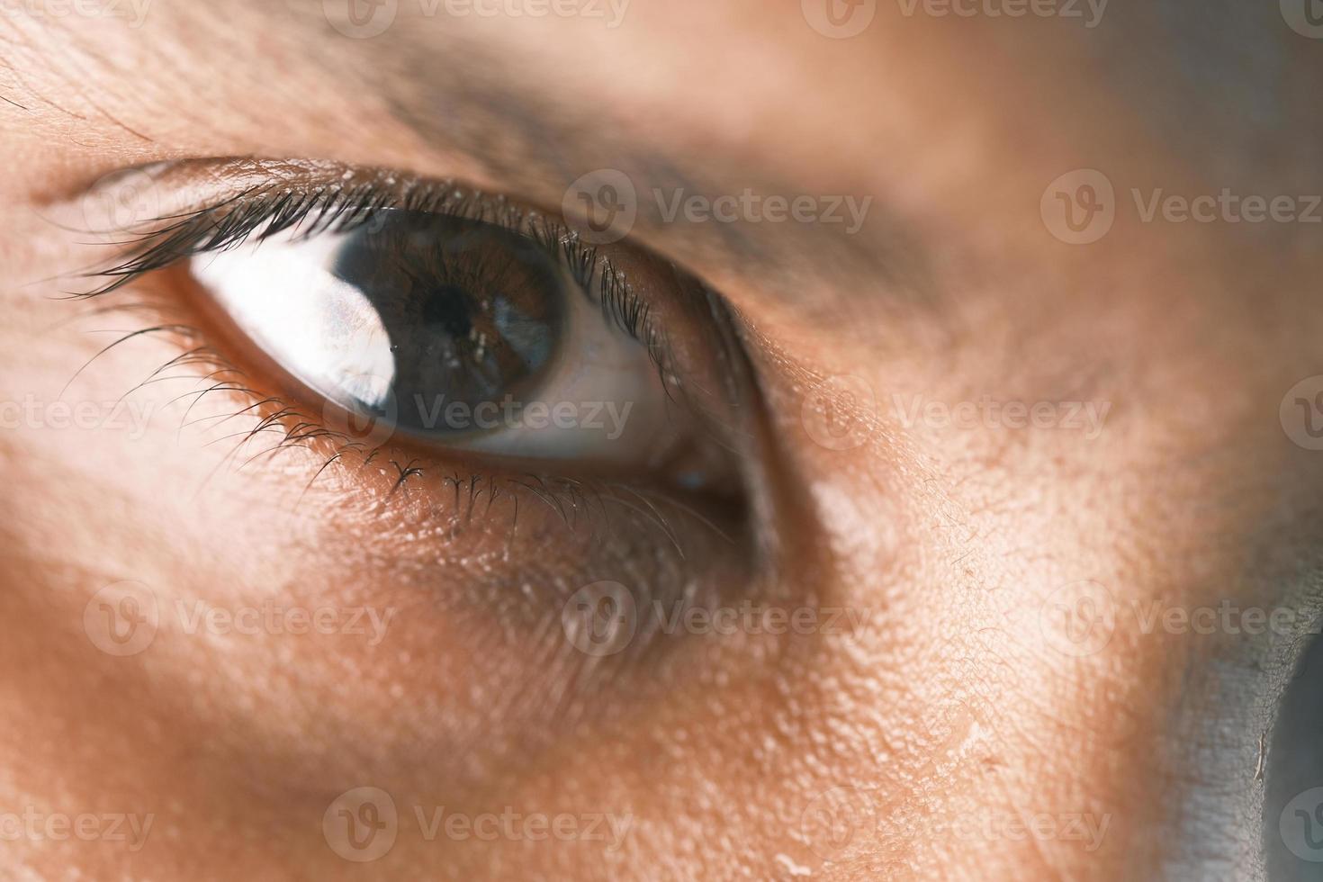 Close-up of a man's eye photo