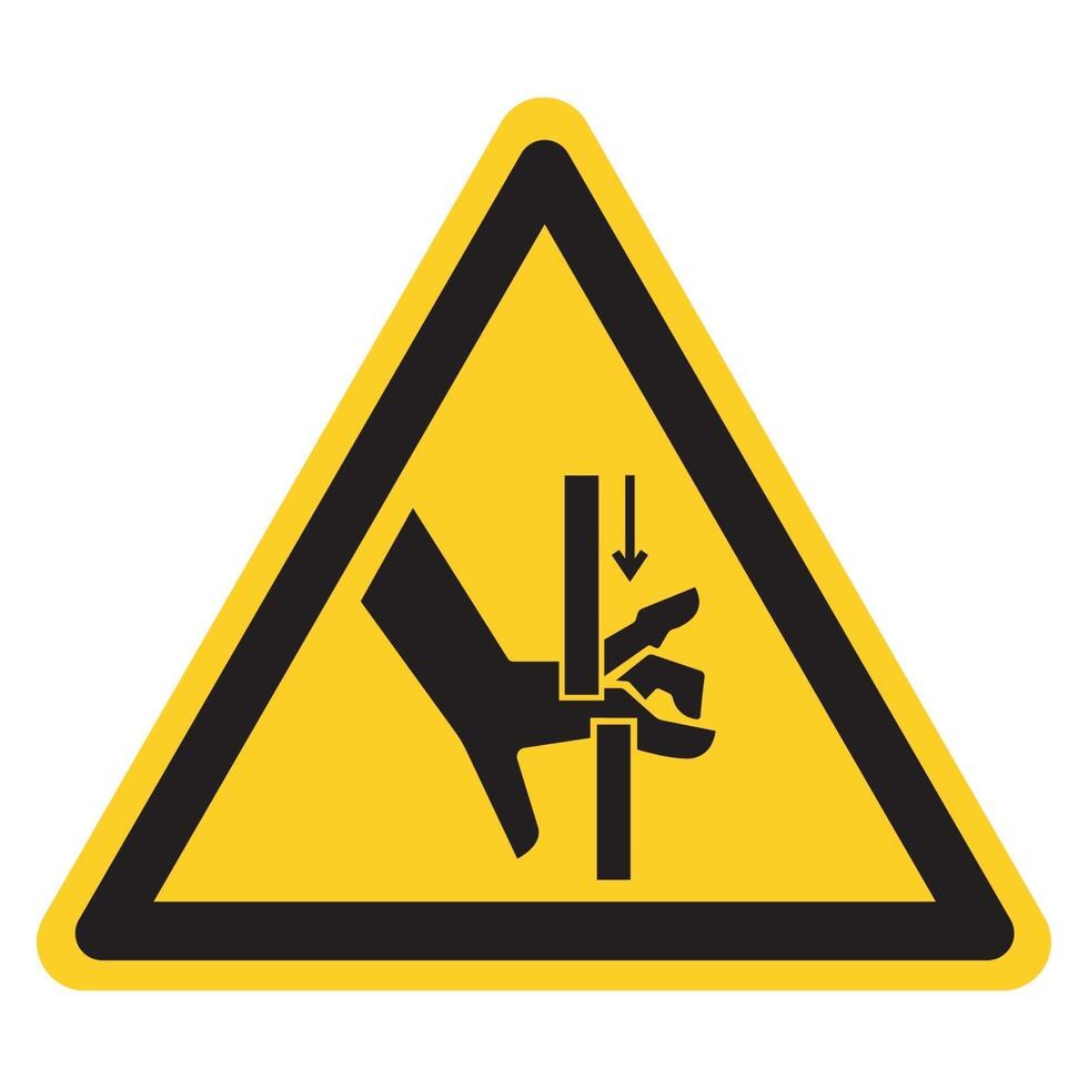 Hand Crush Moving Parts Symbol Sign, Vector Illustration, Isolate On White Background Label .EPS10