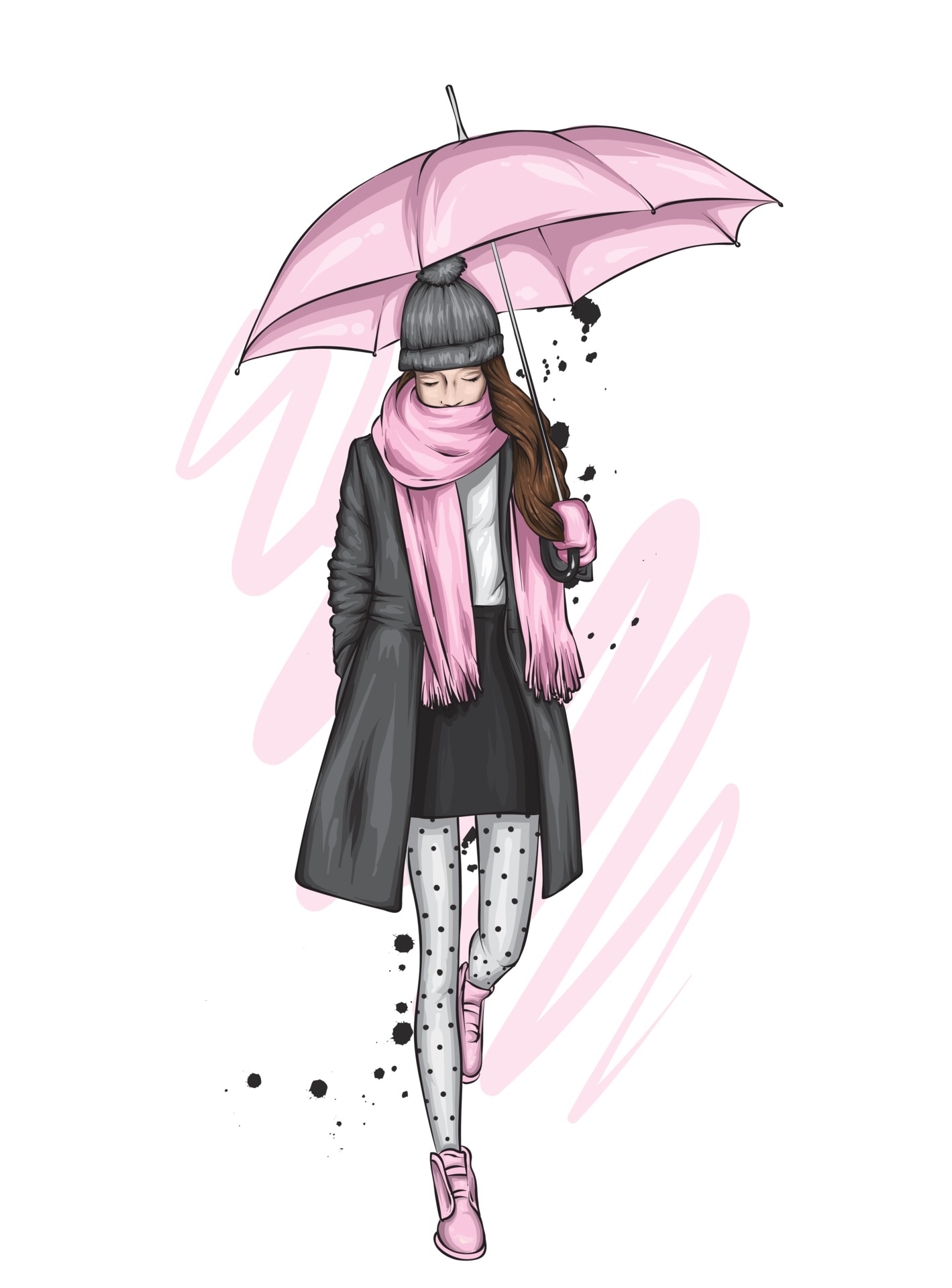 Beautiful girl in stylish clothes. Fashion and style, clothing and  accessories. 2295732 Vector Art at Vecteezy