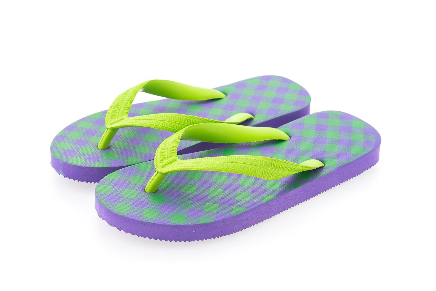 Flip flop isolated on white background photo