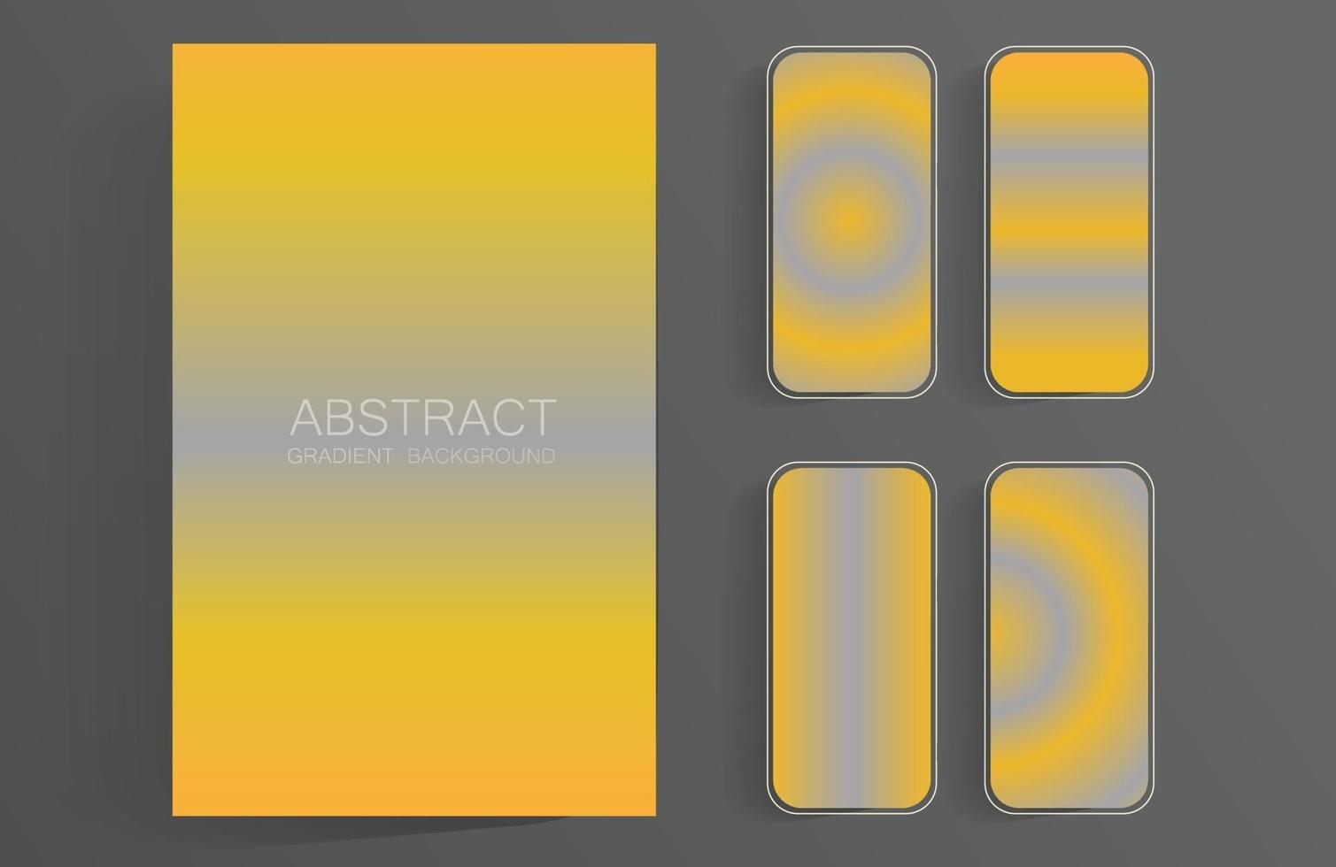 Abstract colorful gradient screens set background for mobile phones and mobile app and tablet vector