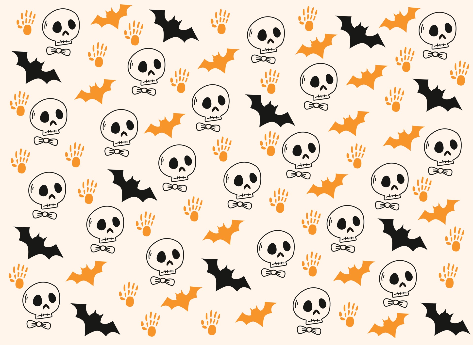 Happy Halloween's cute background pattern 2296653 Vector Art at Vecteezy