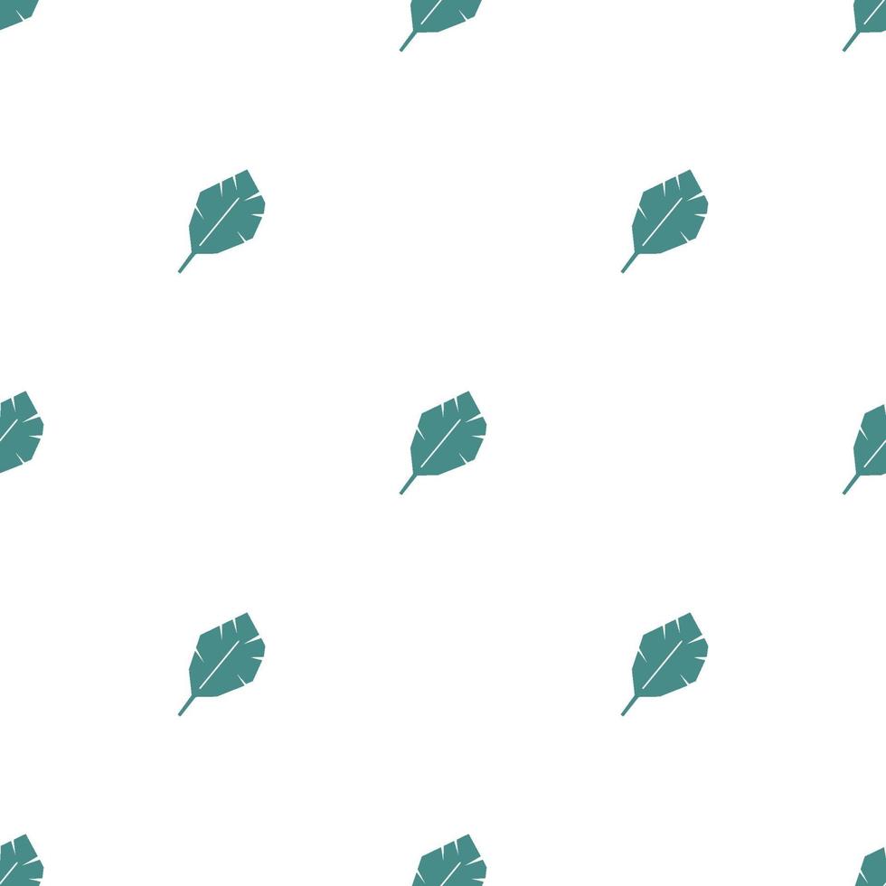 Hand drawn seamless pattern with green leaves. Scandinavian Leaf repeated background. Vector bright print for fabric, wallpaper, wall art home decor. design elements