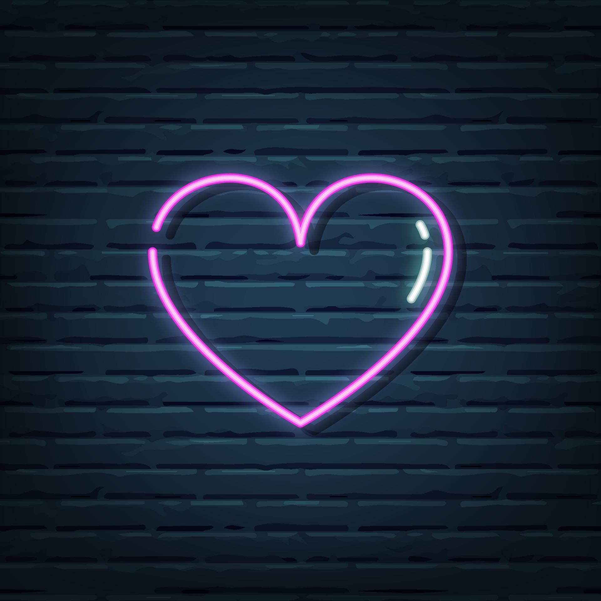 Heart Neon Sign 2296727 Vector Art at Vecteezy