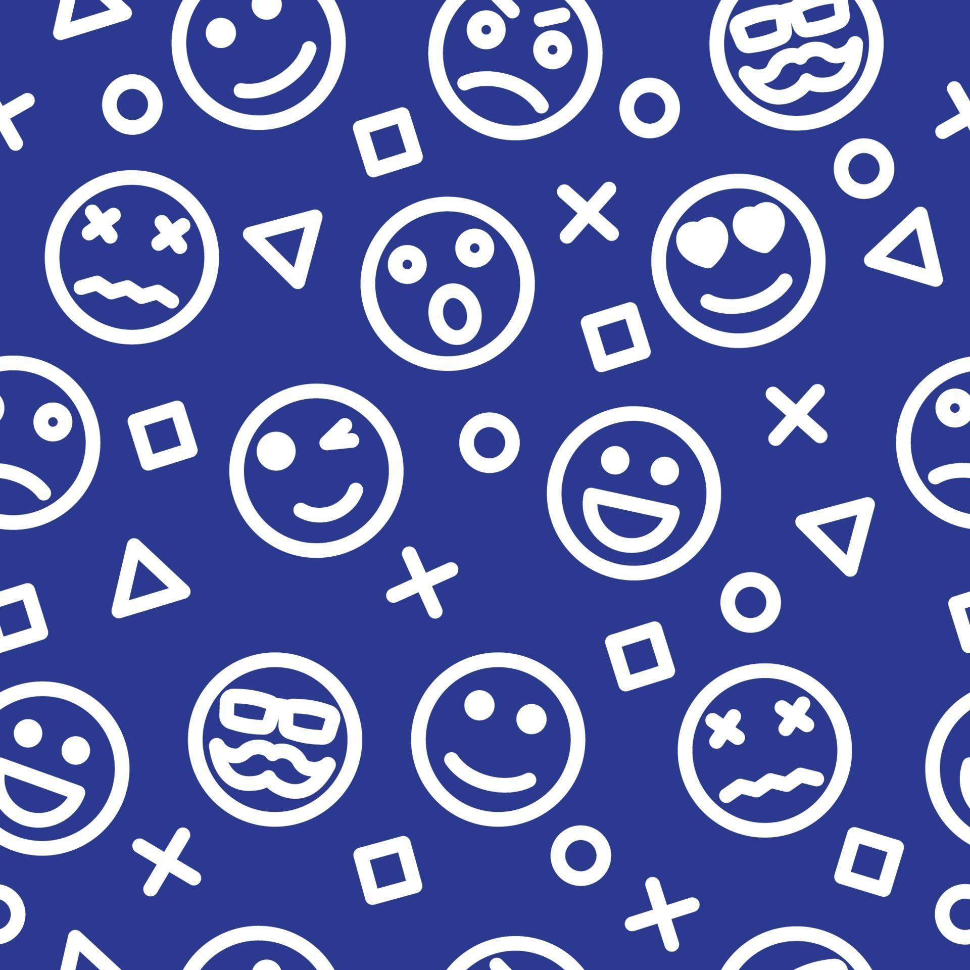 emoji outline seamless pattern 2296737 Vector Art at Vecteezy