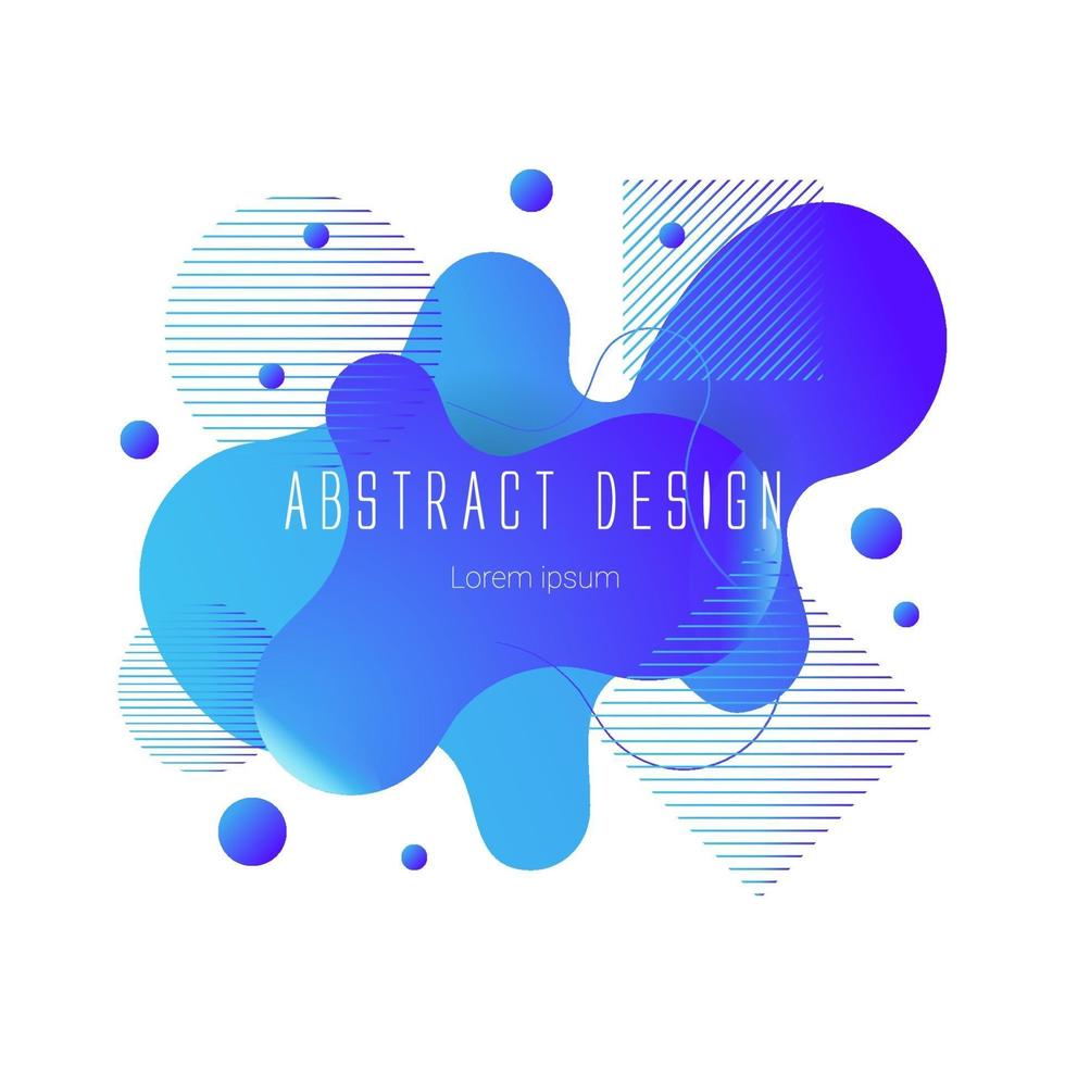 abstract liquid shape vector