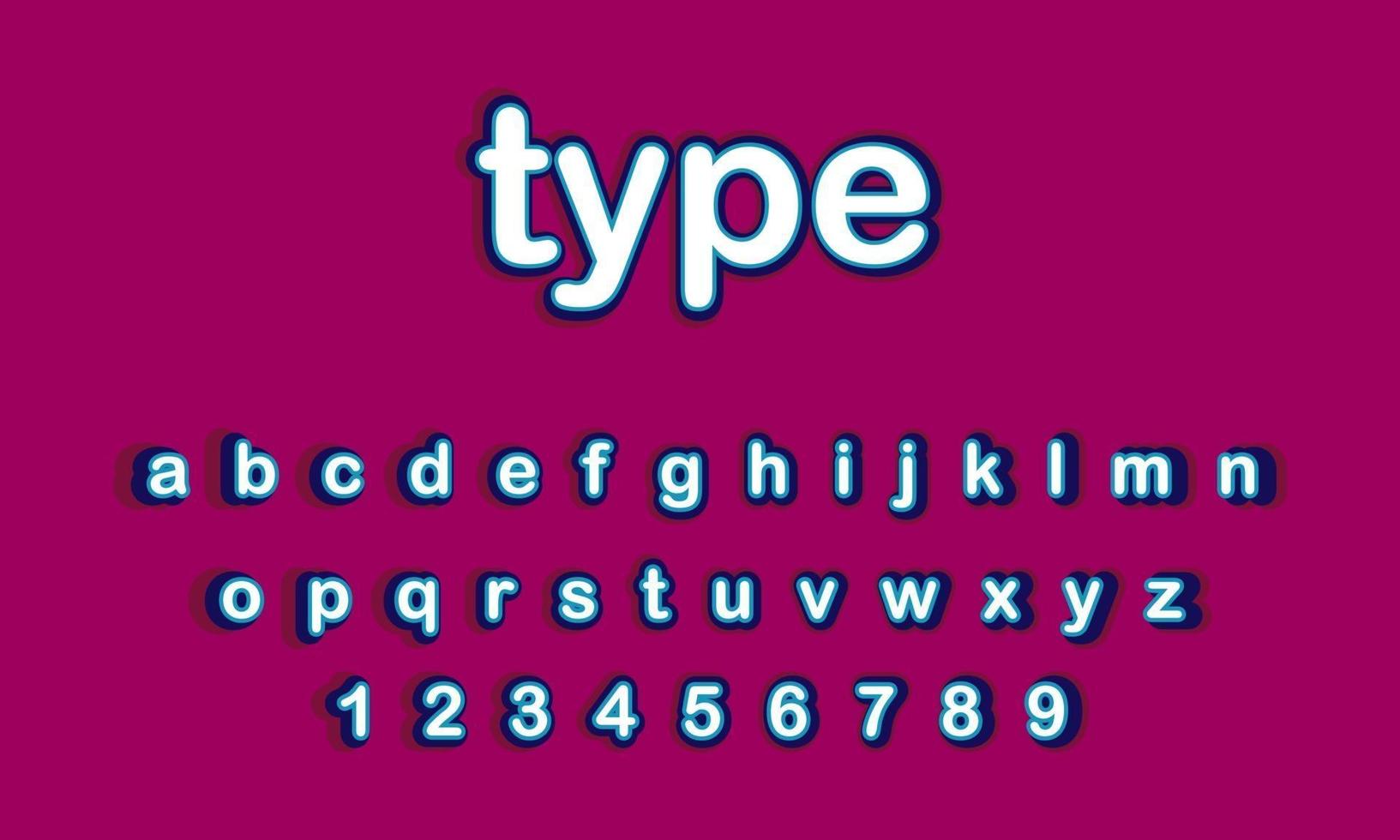 type text alphabet vector