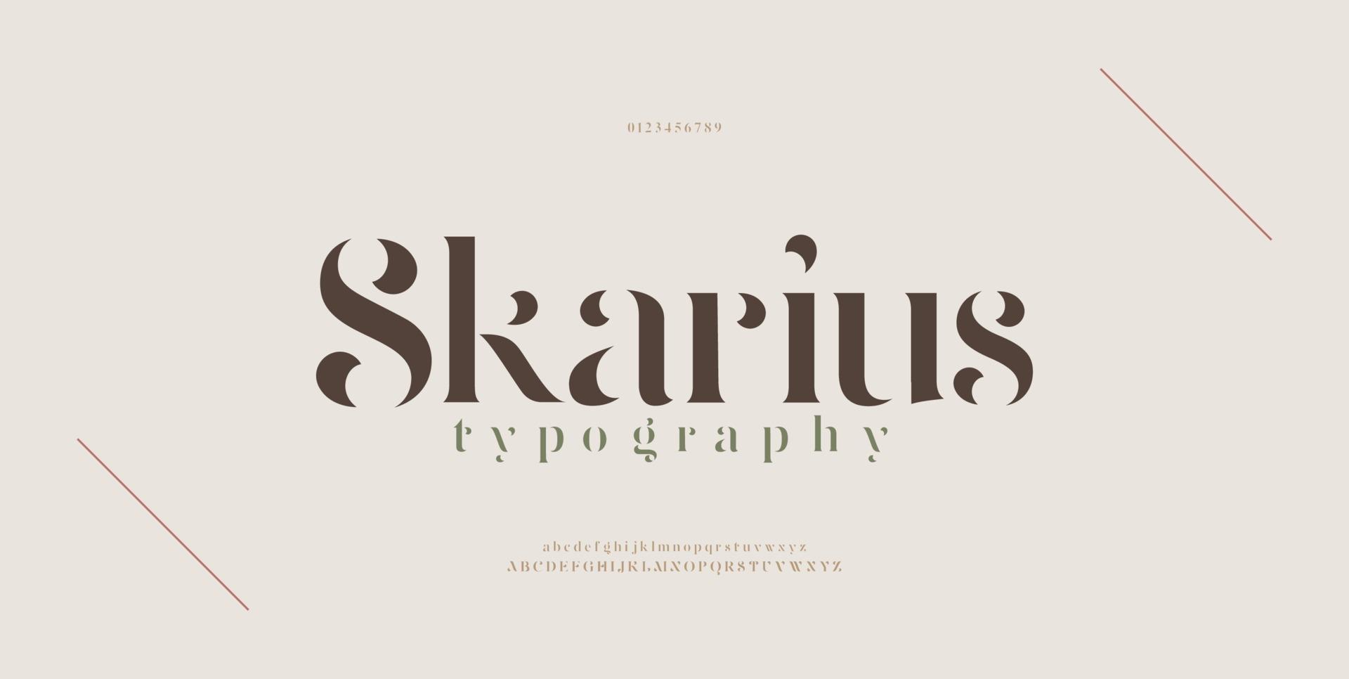 Elegant modern alphabet letters font. Classic Lettering Minimal Fashion Designs. Typography modern serif fonts regular decorative vintage concept. vector
