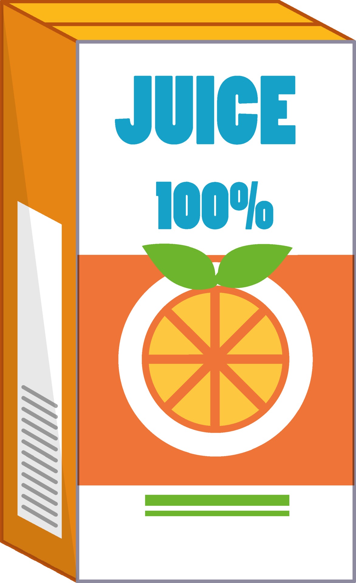 Orange Juice Box In Cartoon Style Isolated Vector Art At Vecteezy