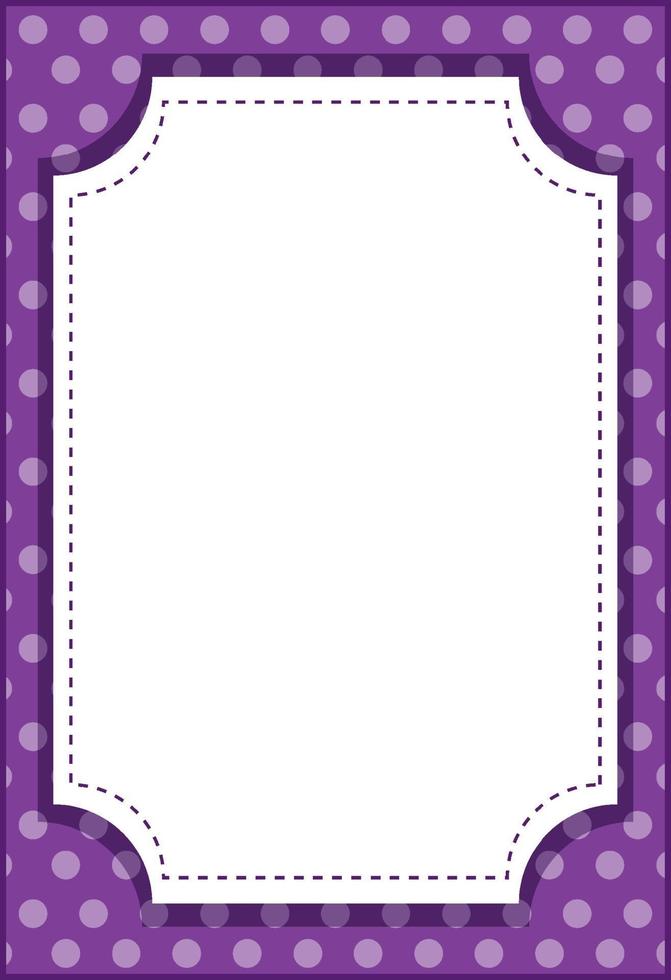 Empty vertical octagon frame cartoon style banner template vector