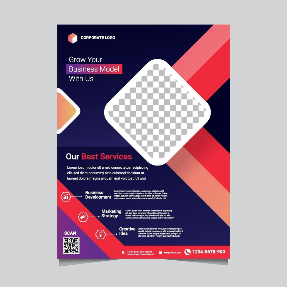 Modern Business Flyer Template vector