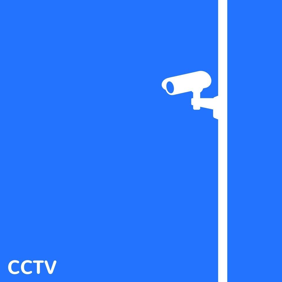 cctv, diseño de vector de cámara de vigilancia