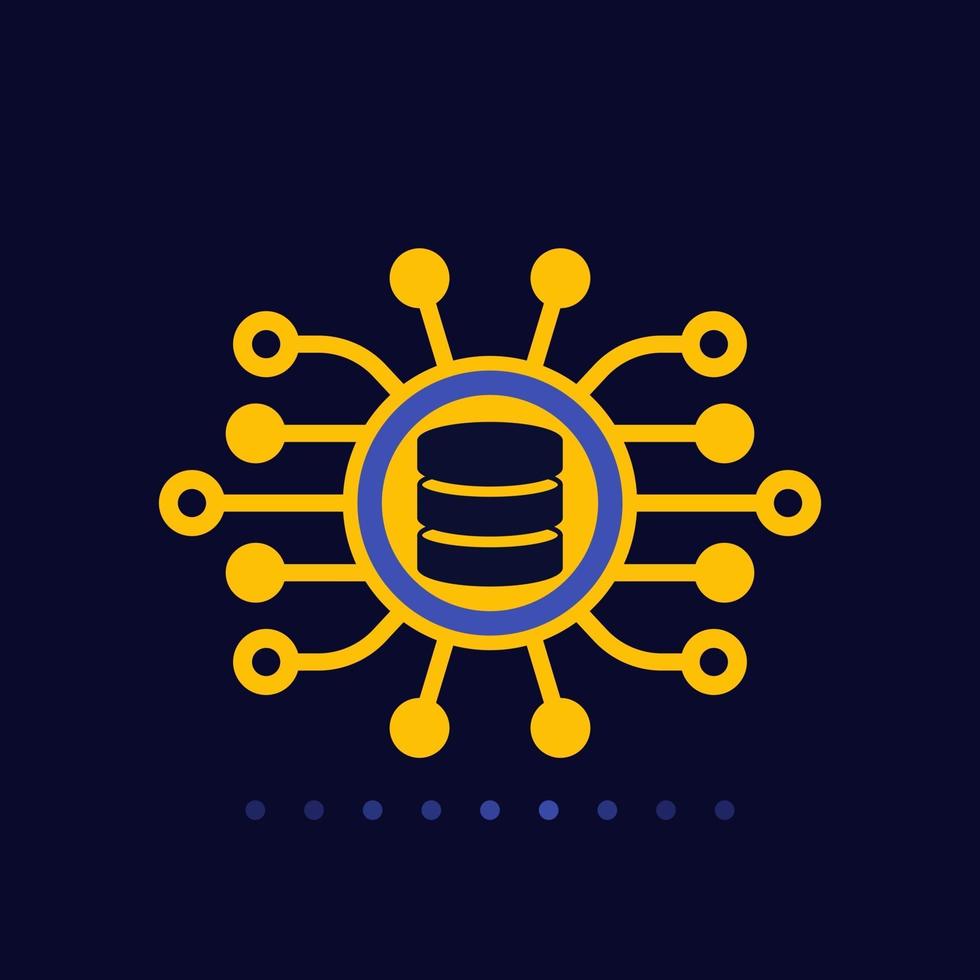 data mining vector flat icon