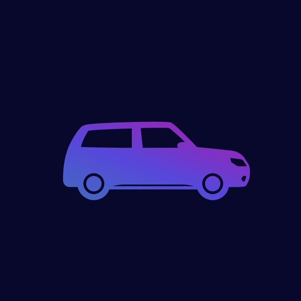 universal car, automobile icon, vector