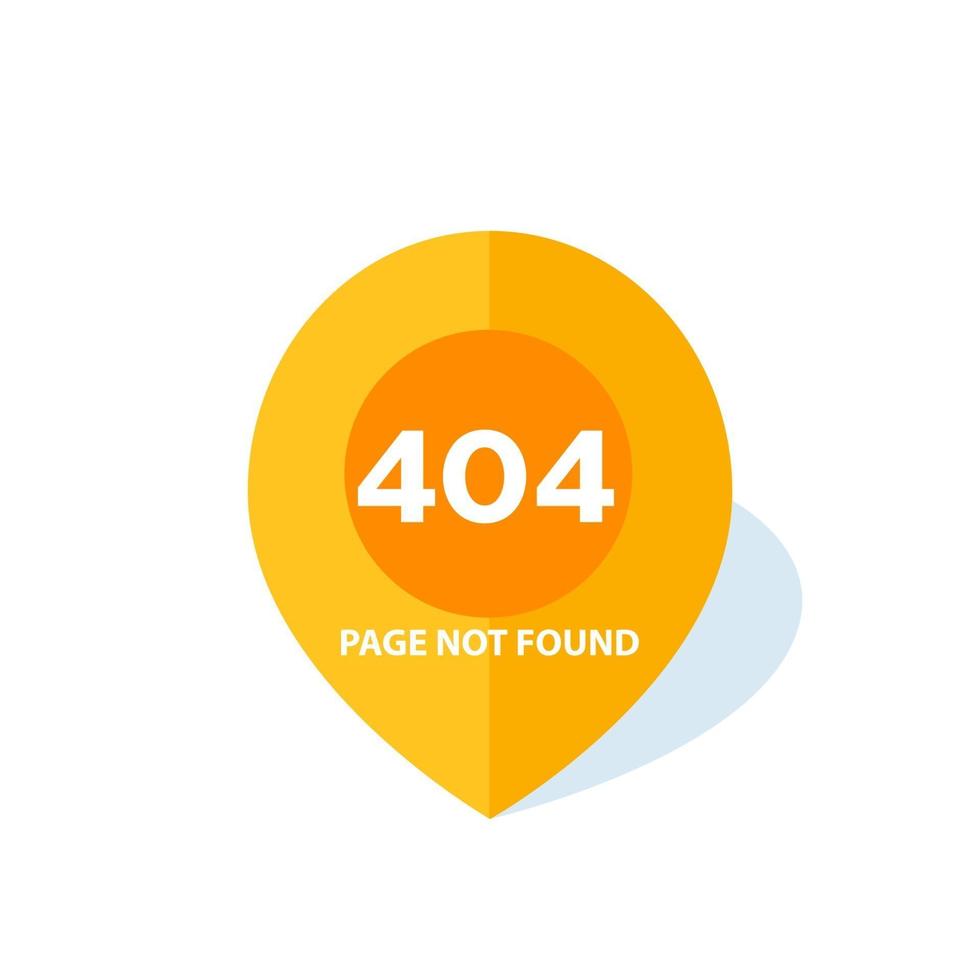 404 error, page not found, vector design