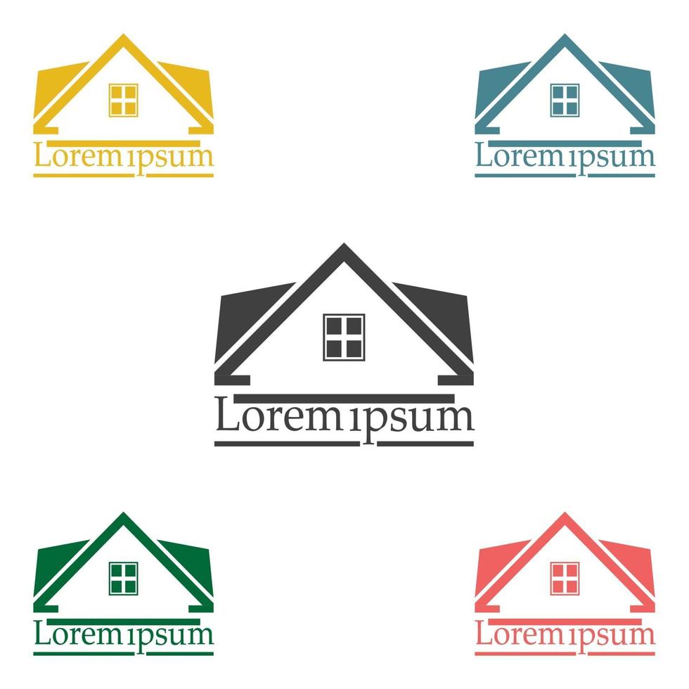 roof logo dark vector