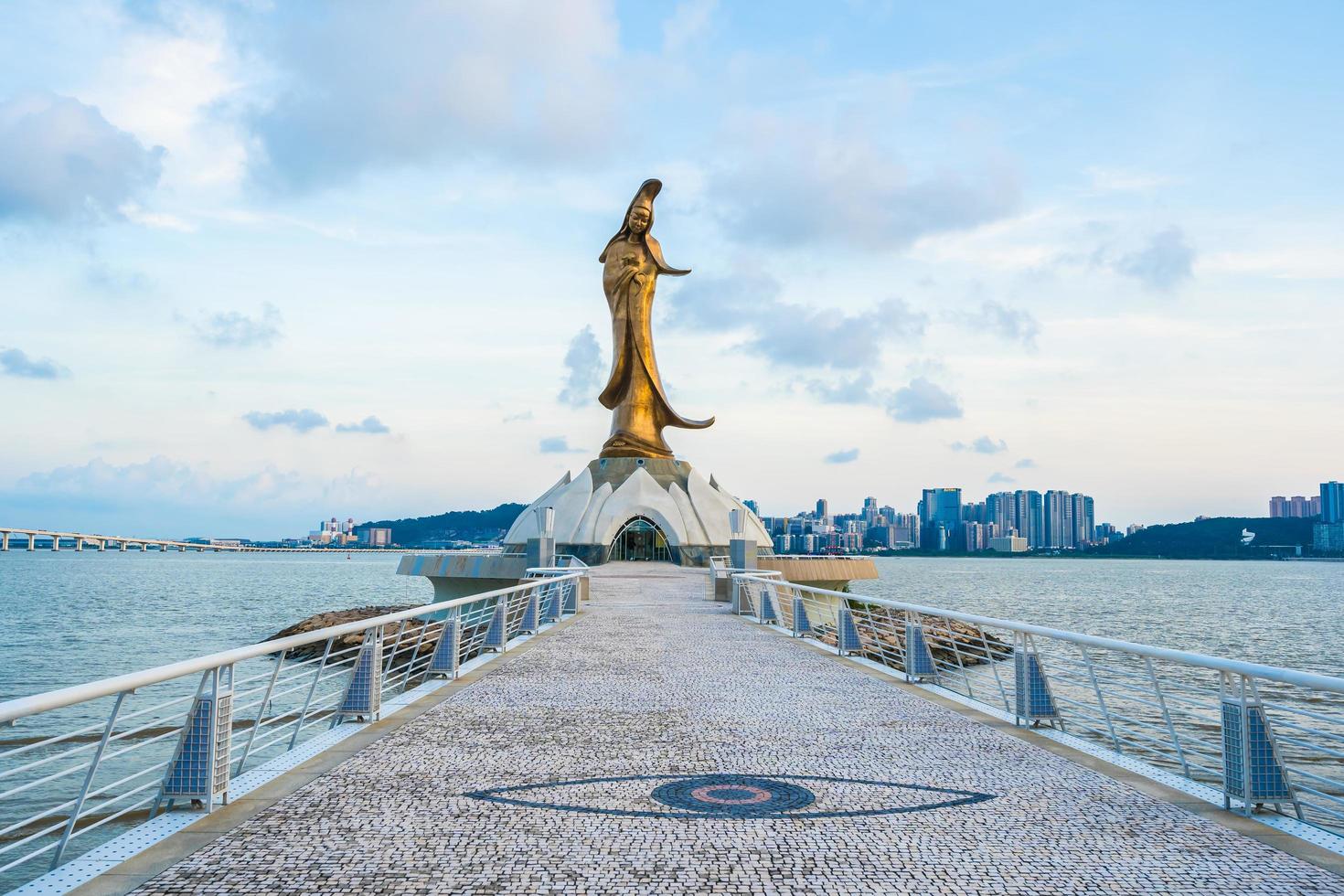 Kun iam statue, landmark in Macau city, China photo