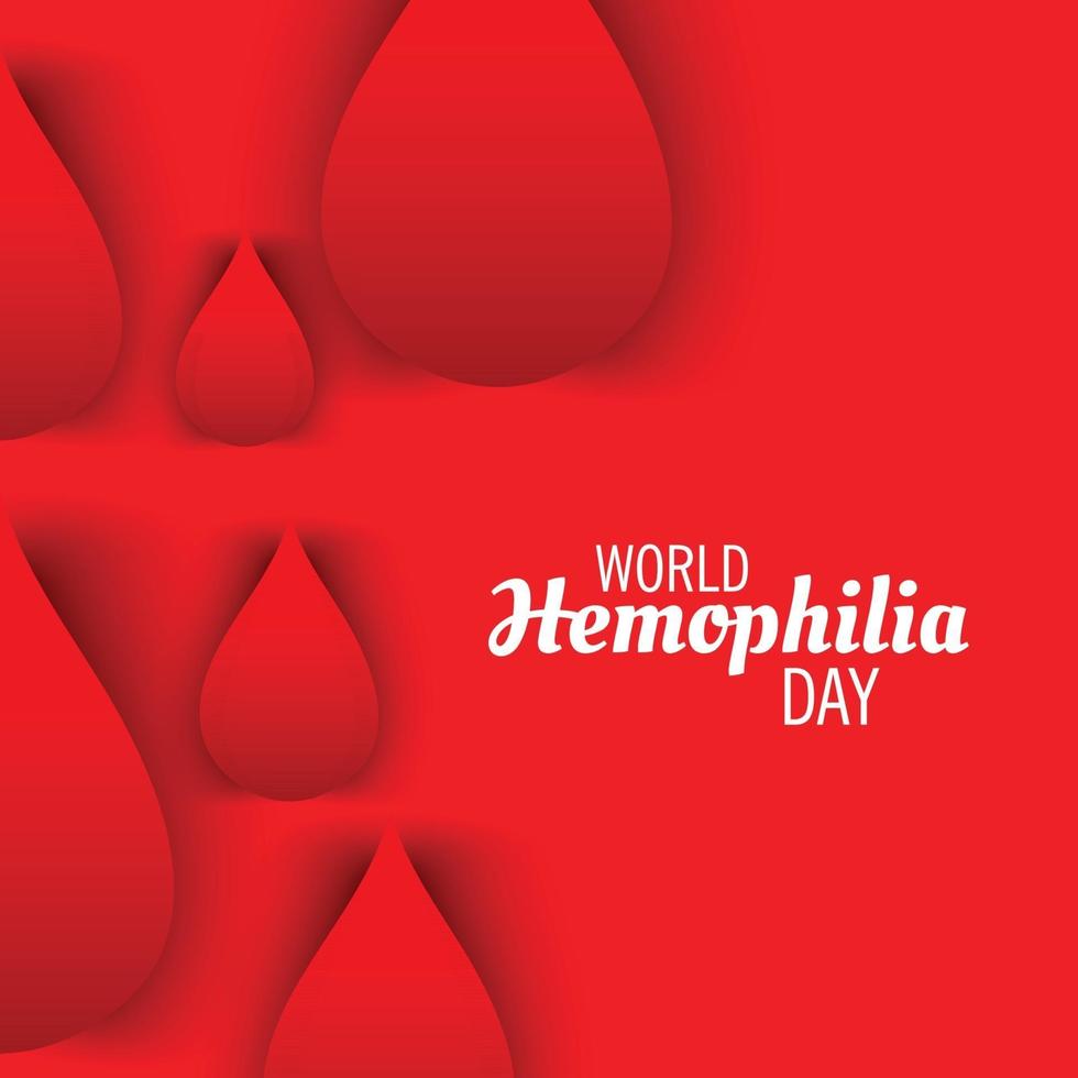 Vector illustration of a Background for World Hemophilia Day.