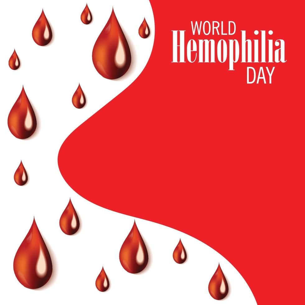 Vector illustration of a Background for World Hemophilia Day.