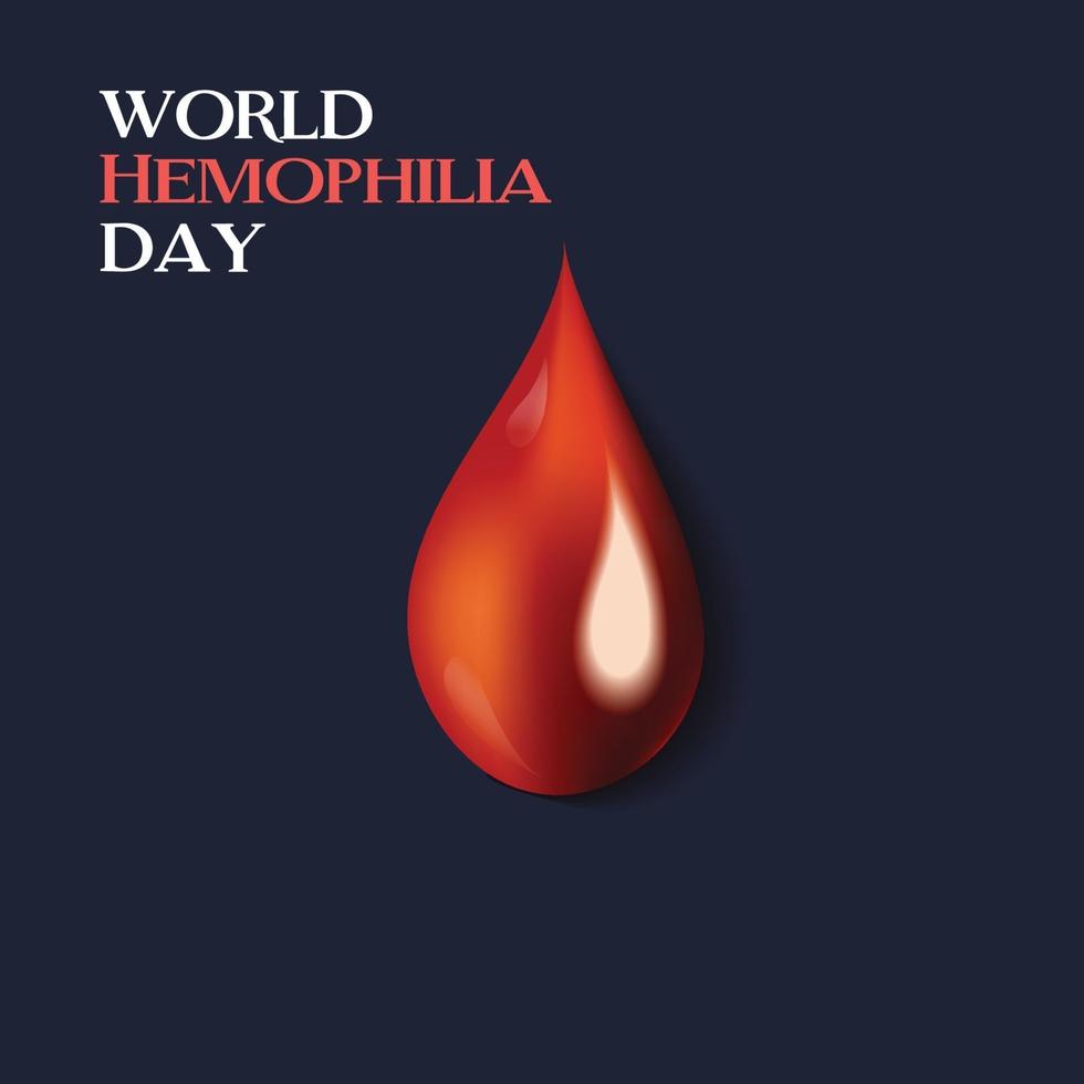 Vector illustration of a Background for World Hemophilia Day.