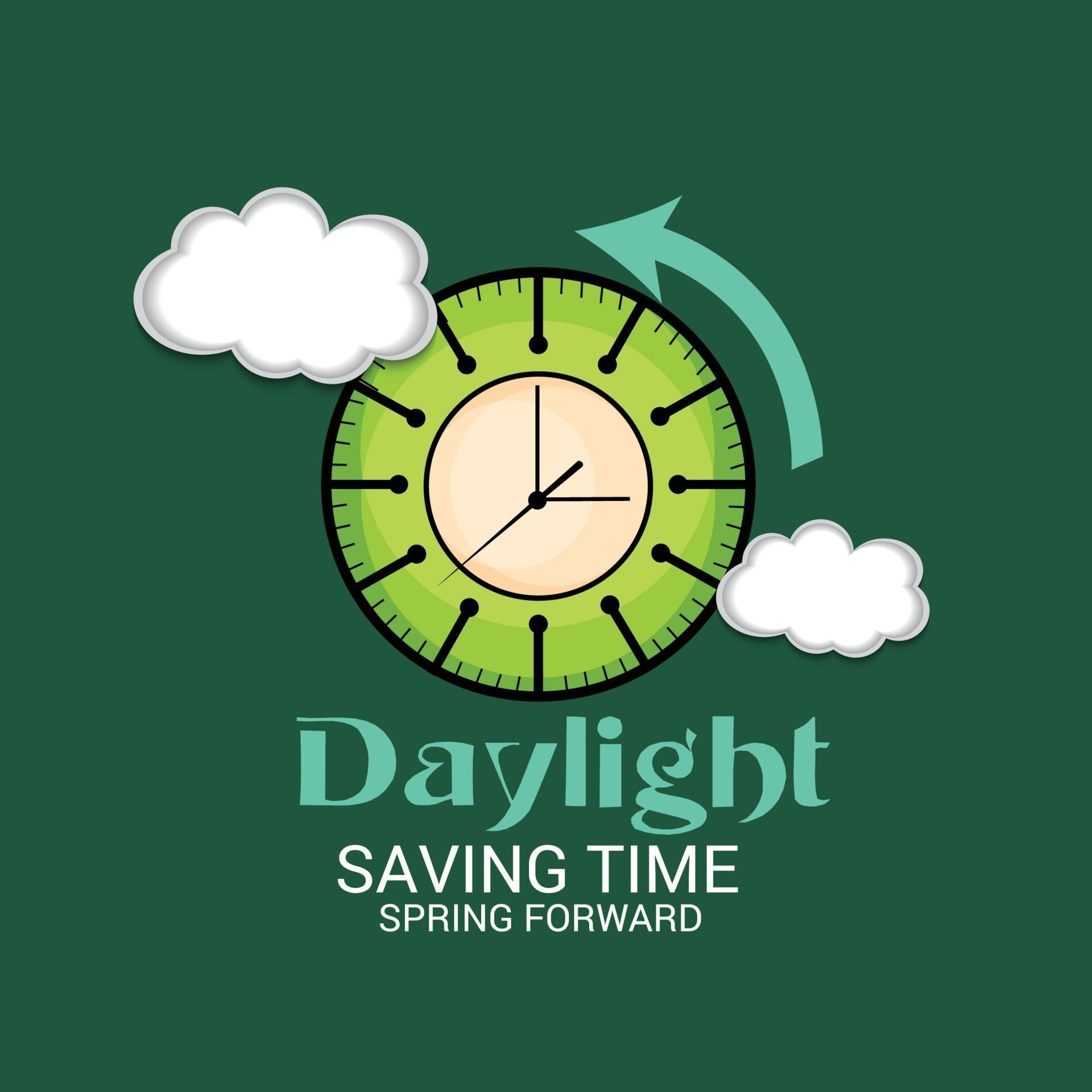 Vector illustration of a Background for Daylight Saving Time Summer