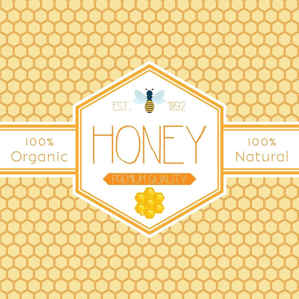 Honey label v1 vector