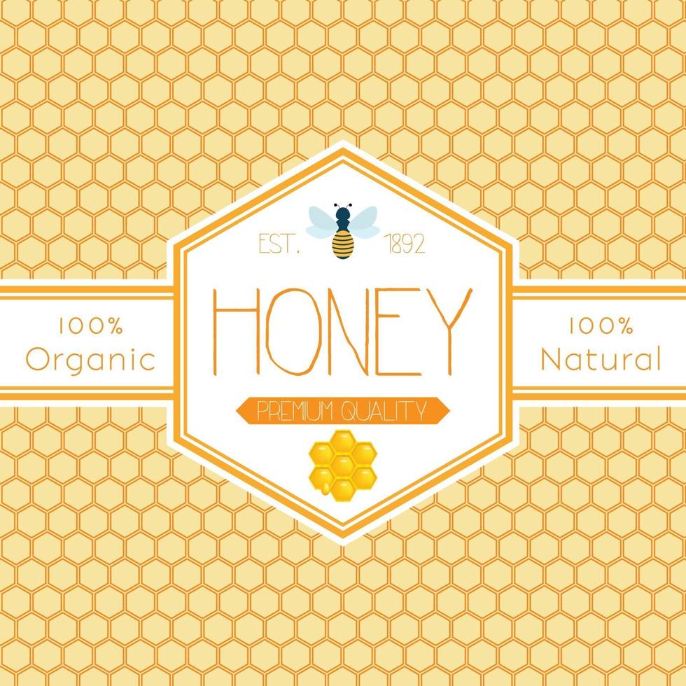 Honey label v1 vector