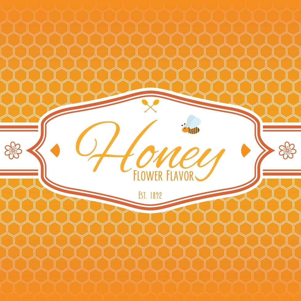 Honey label v1 vector