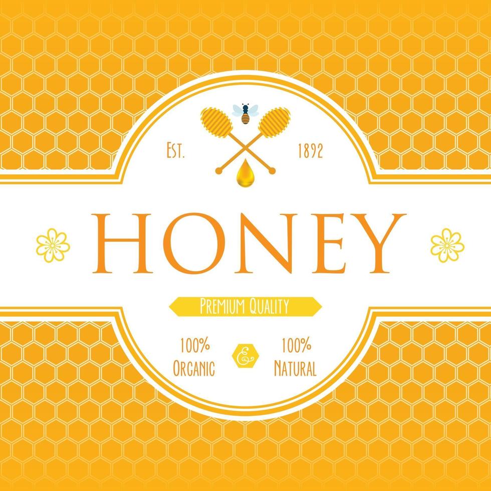 Honey label v1 vector