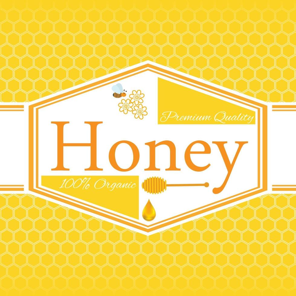 Honey label v1 vector
