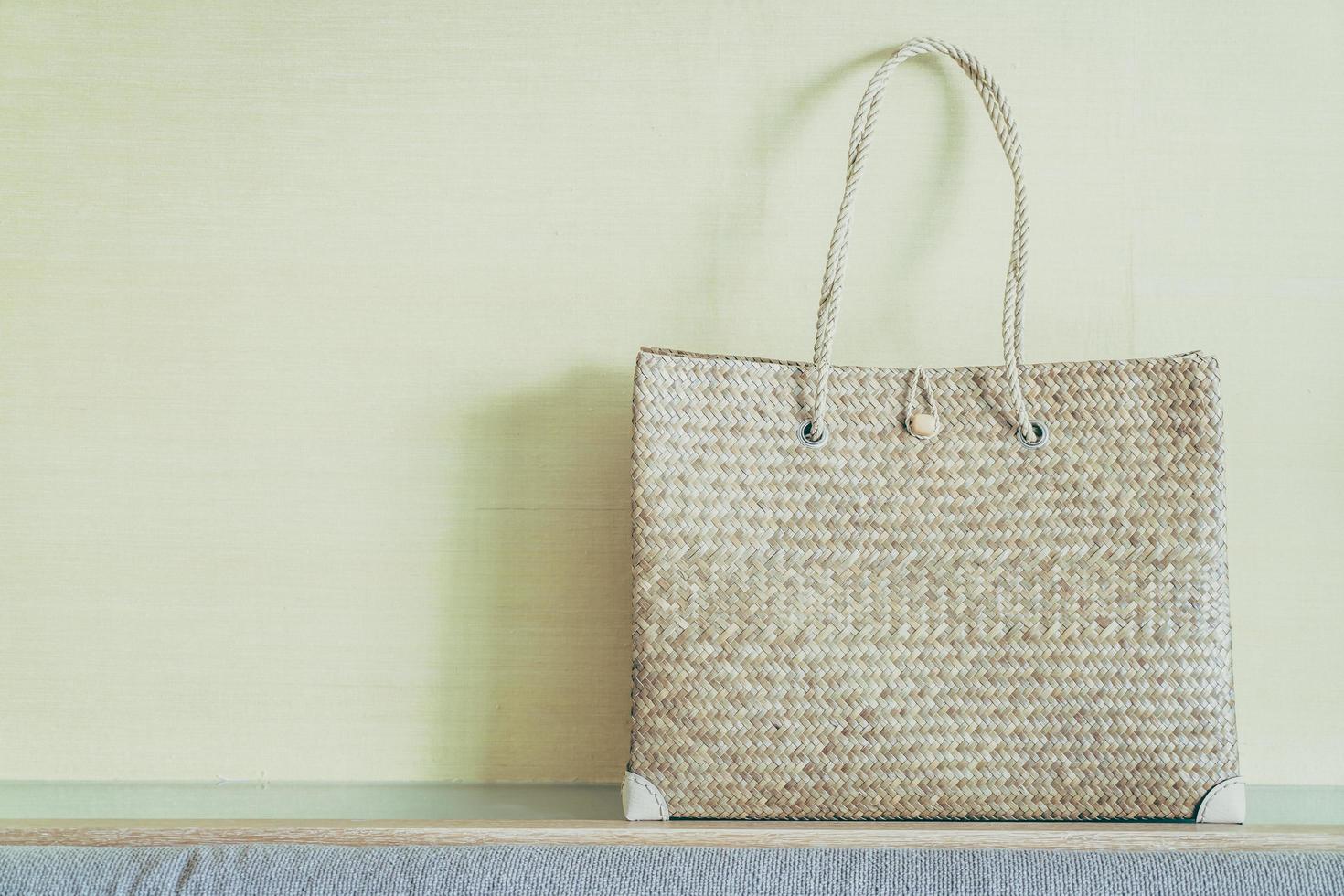 Women bag on sofa photo
