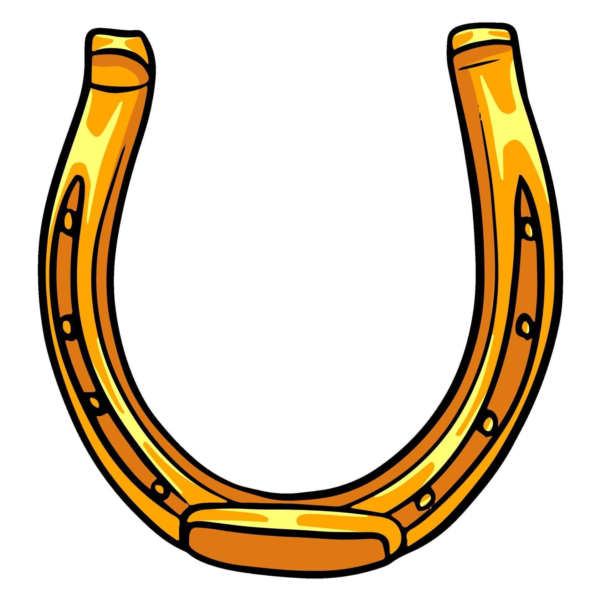 Horseshoe for good luck. Golden horseshoe. St.Patrick 's Day ...