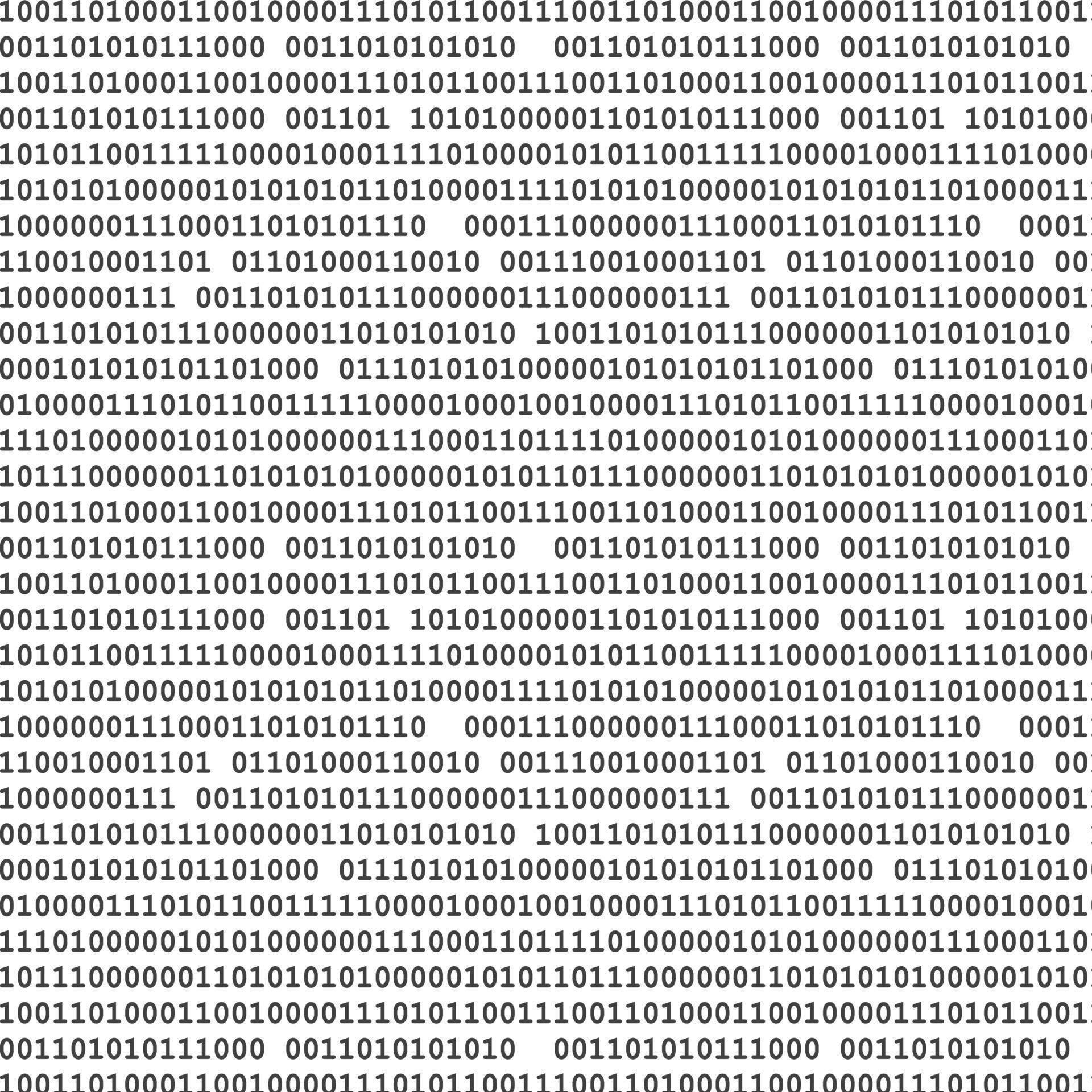 binary Pattern white 2298034 Vector Art at Vecteezy