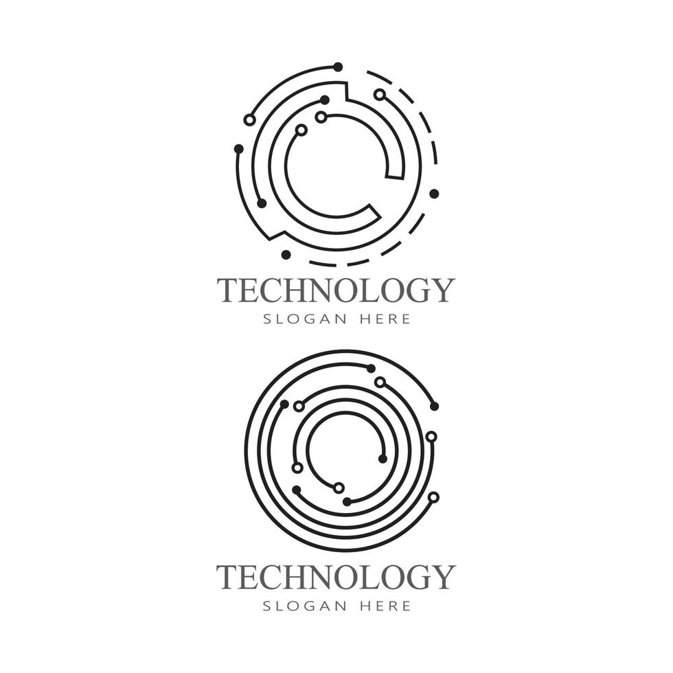 circuito, logotipo, plantilla, vector, ilustración, icono, diseño vector