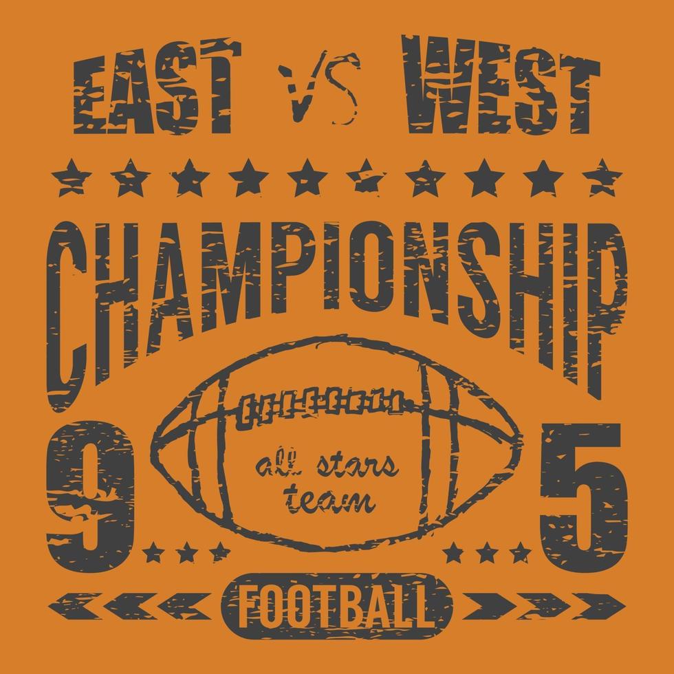 football east west orange vector