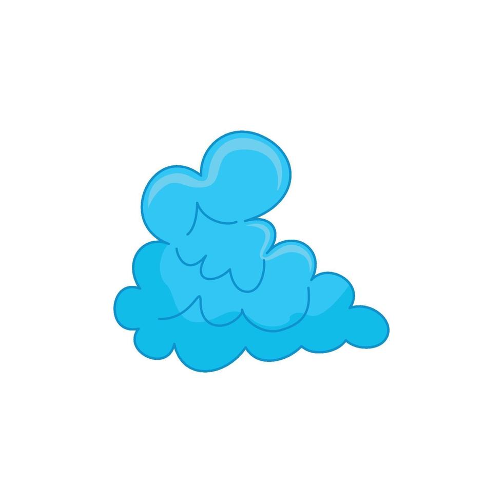 plantilla gráfica de diseño de nube azul vector