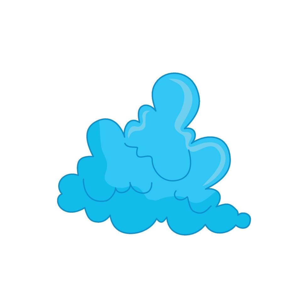 plantilla gráfica de diseño de nube azul vector