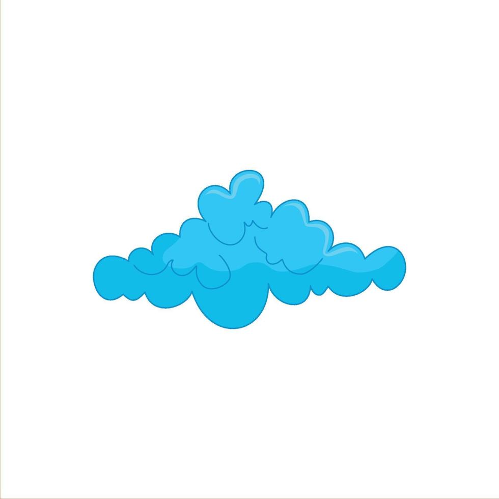 plantilla gráfica de diseño de nube azul vector