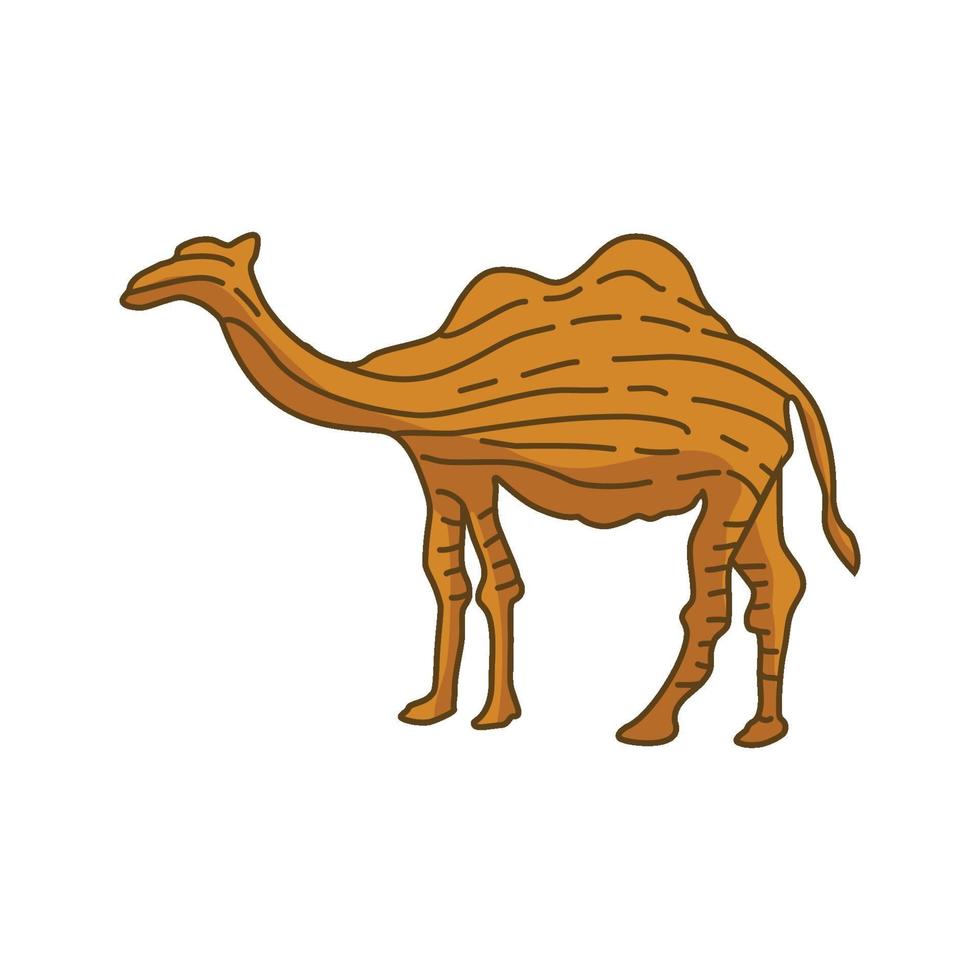 camello ilustración animal diseño vector