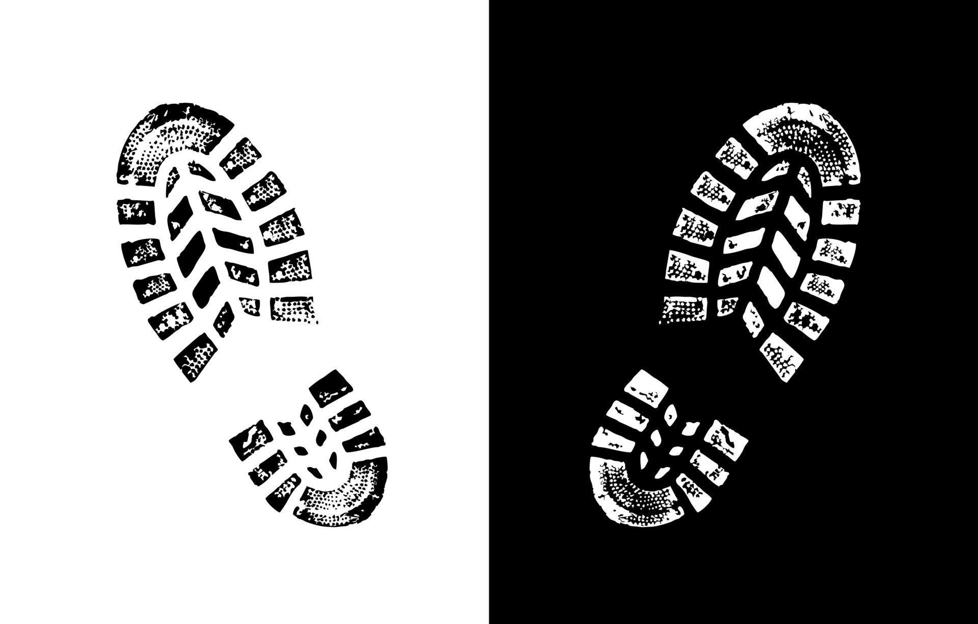 Shoe Print Vector Sign 2298328 Vector Art at Vecteezy