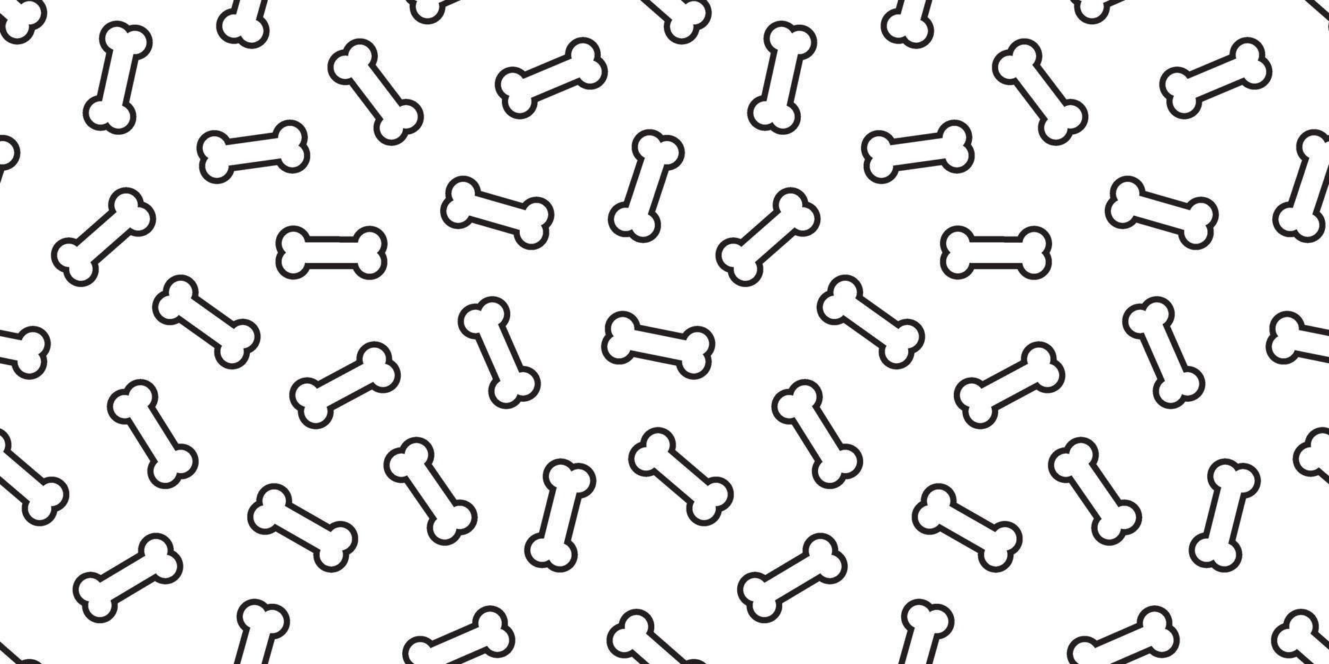 Dog Bone Seamless pattern white vector