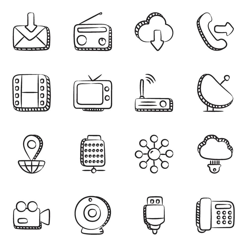 Technology and Devices Elements vector