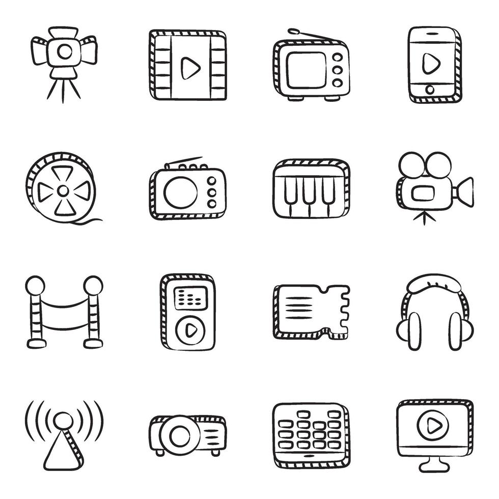Modern Music Instruments vector