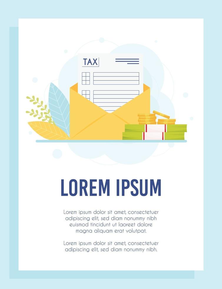 tax time concept vector