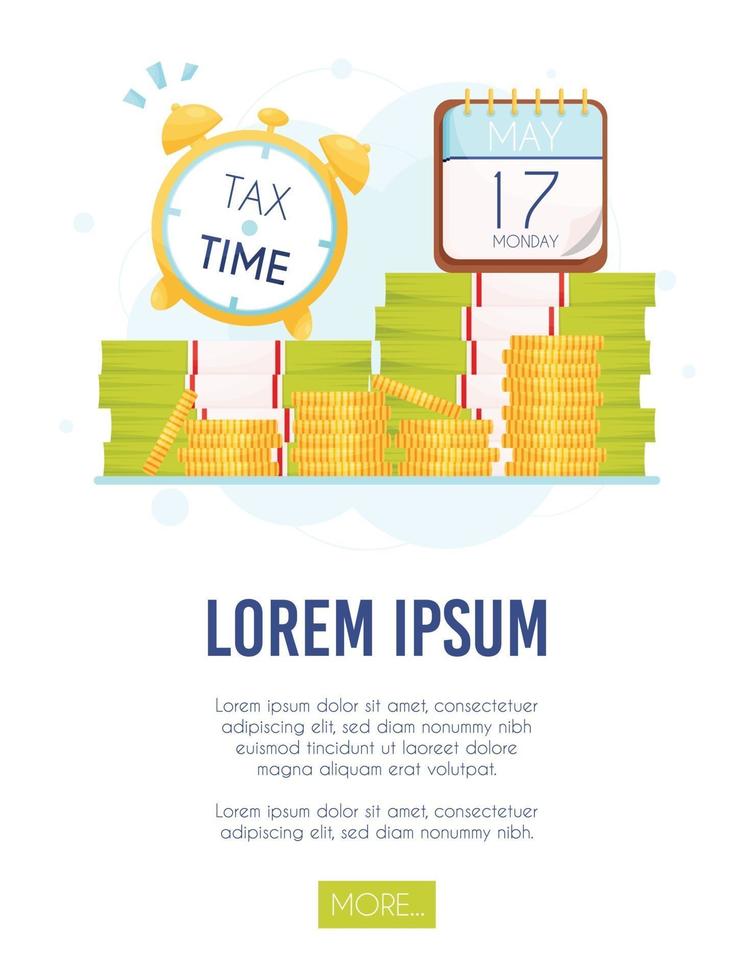 tax time concept vector