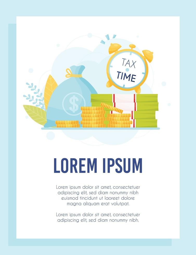 tax time concept vector