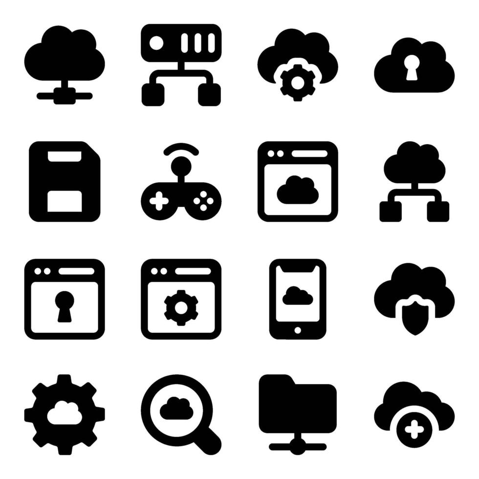 Cloud Computing and Technology vector