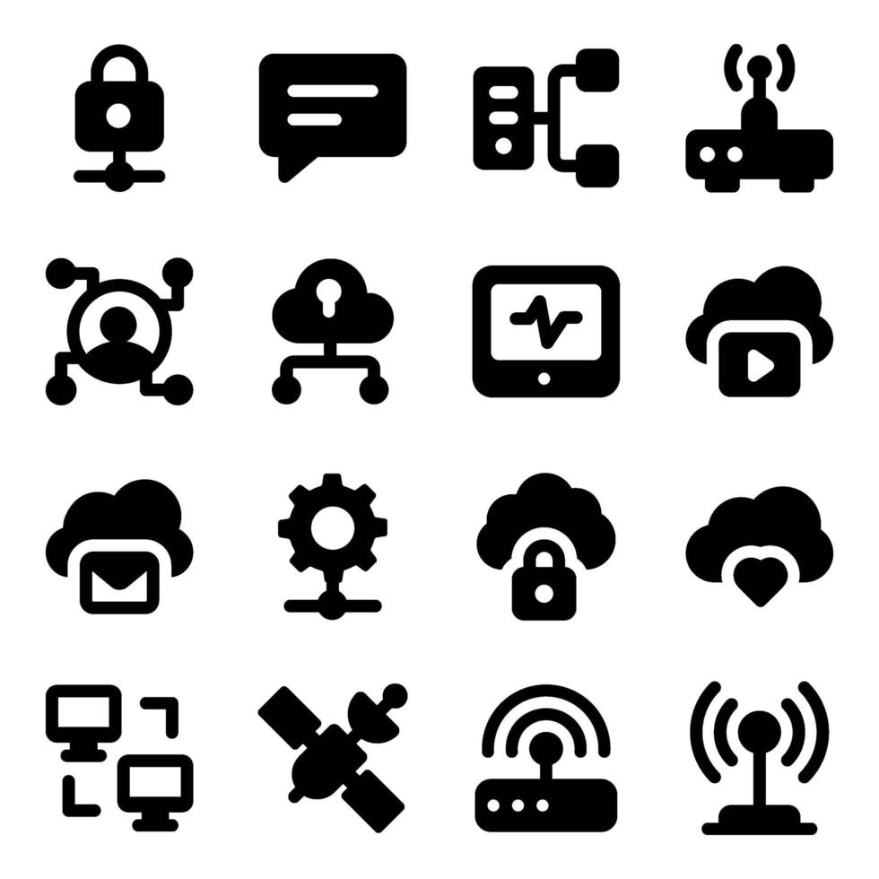 Cloud Technology and Security vector